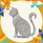 Cover Image of Tải xuống Coloring Book: Cat Mandala  APK