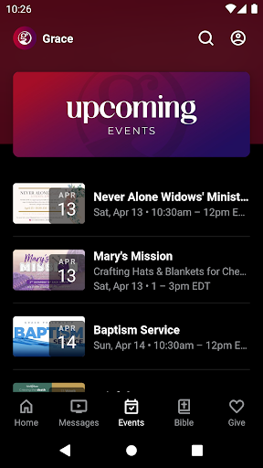 Grace Fellowship Church Screen 3