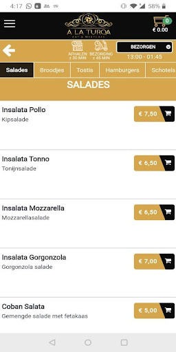 Android application A La Turqa Oss screenshort