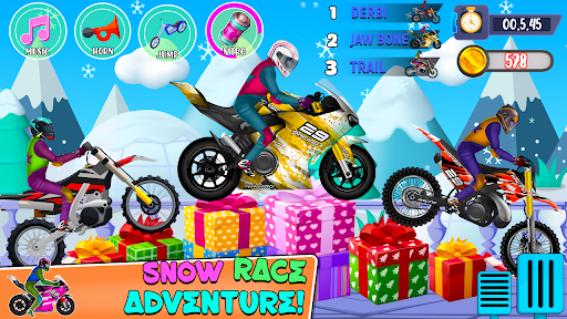 Android application Downhills Stunt-Kids Bike Game screenshort