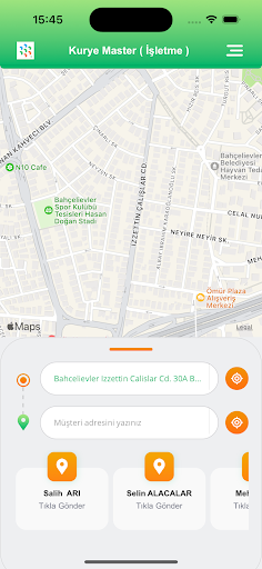 Android application Kurye Master (İşletme) screenshort