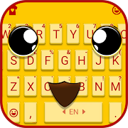 Cute Yellow Mouse Keyboard Theme