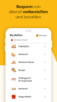 screenshot of McDonald’s Deutschland