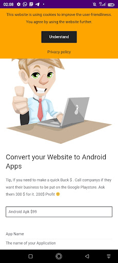 Android application AndroidWebTool screenshort