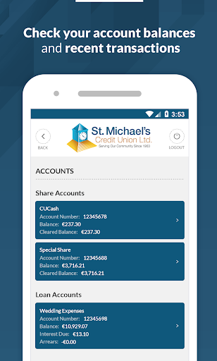 St. Michaels Credit Union Screen 2
