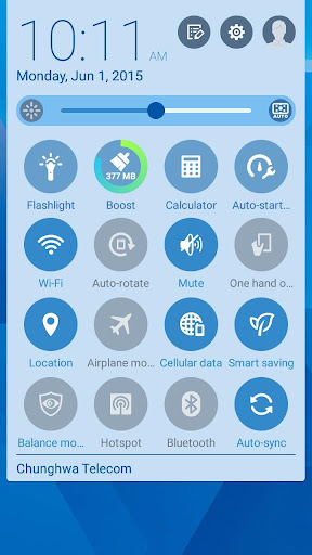 Simple Blue ASUS ZenUI Theme Screen 3