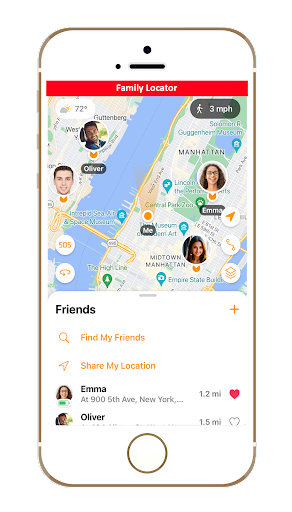 Family Locator App Screen 3