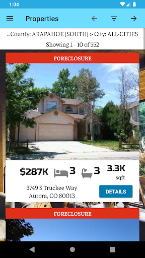 Quality Foreclosure Homes Screen 2