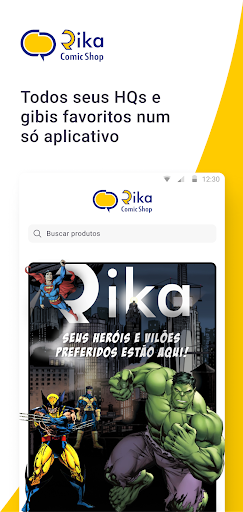 Android application Rika Comic Shop screenshort
