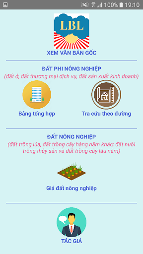 Android application Giá đất Bạc Liêu screenshort