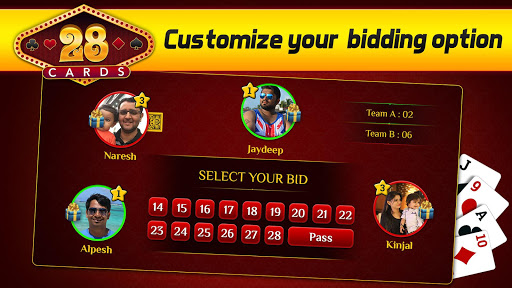 28 Card Game Screen 2