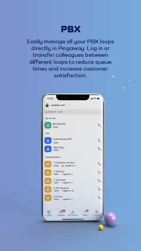 Android application Pingaway screenshort