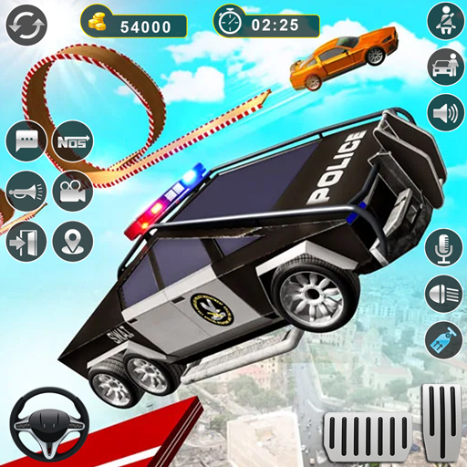 Android application Cop Car Games: GT Car Stunts screenshort