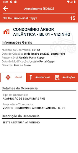 CAPYS Assistência EMCCAMP Screen 2
