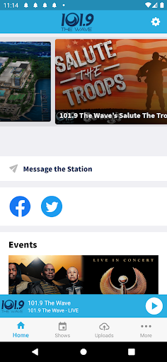 Android application 101.9 The Wave screenshort