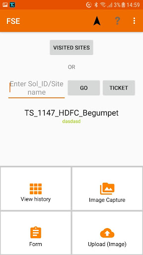 Android application IRBS FSE MAIN screenshort