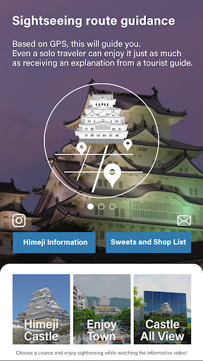 Android application Himeji Castle Town Tourism screenshort