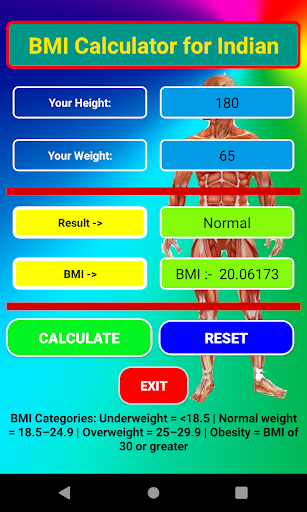 BMI Calculator for Indian Screen 2