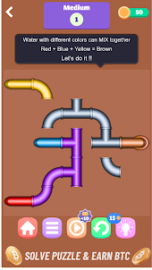 Pipe Puzzle Mania Earn BTC