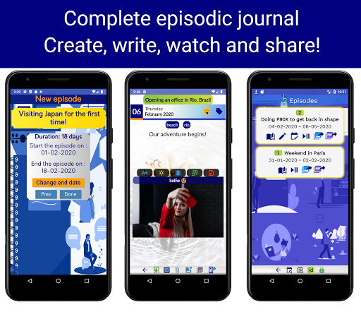 Android application Memoralia: Episodic journal screenshort