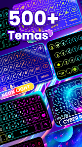 Screenshot 16 Neon LED Keyboard: Teclado LED android