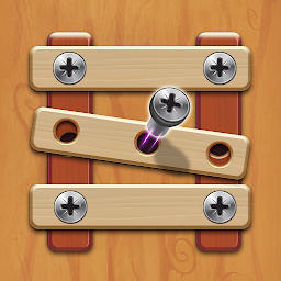 Nuts Bolts Wood Puzzle Games: imaxe da icona
