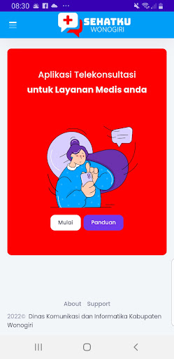 Android application TeleKonsultasi screenshort