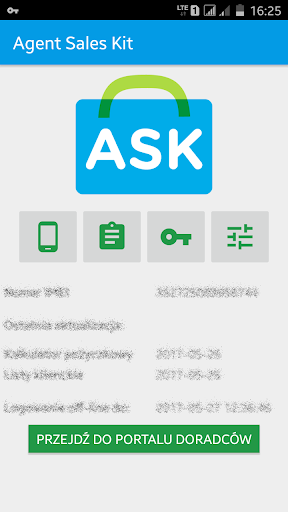 Android application ASK PP screenshort