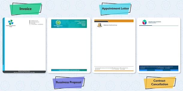 Business LetterHead Maker – Letter Writing Designs (PRO) 1.8 Apk 2