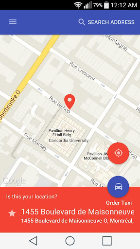 Android application Atlas Taxi screenshort