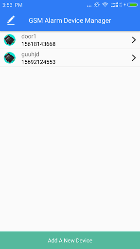 GSM Alarm Screen 2