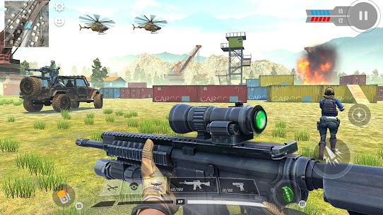Commando War Army Game Offline MOD APK (FREEZE ENEMY/NO ADS) 4