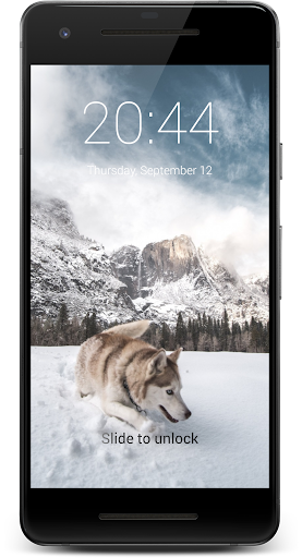 Husky Dog HD Lock Screen