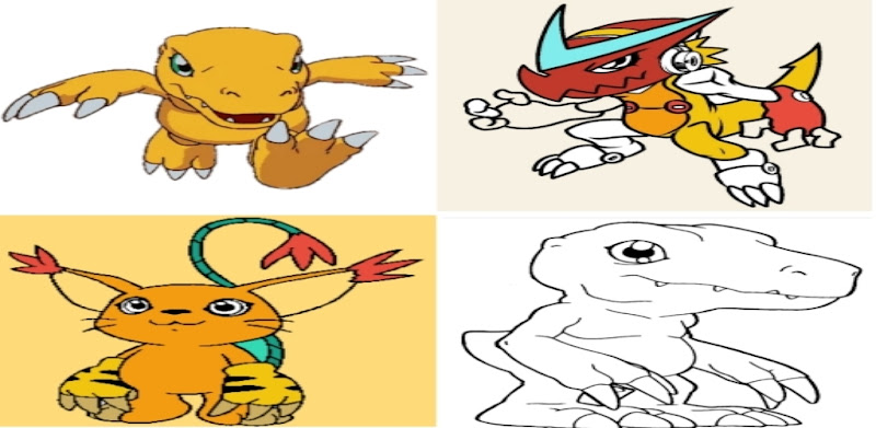 Coloring Digimonster Kids
