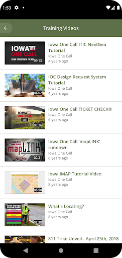 Iowa One Call Screen 3