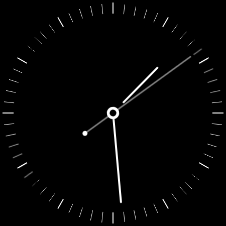 Plain Black Watch Face screenshot 1