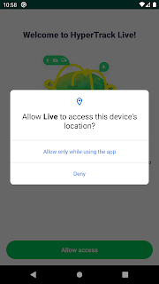 HyperTrack Live location track