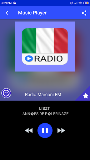 Android application radio marconi fm online screenshort