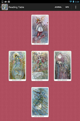 Screenshot of Paulina Tarot