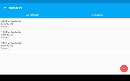 Blood Pressure Diary Screenshot