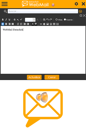 WebMail Dataclick.es Screen 3