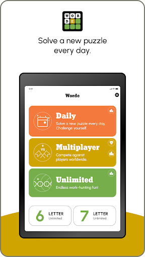Screenshot of Worde: Daily & Unlimited