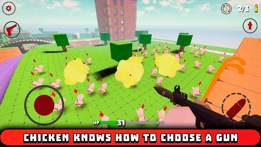 Download and play Chicken Gun on PC & Mac (Emulator)