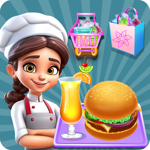 burger maker game cooking logo