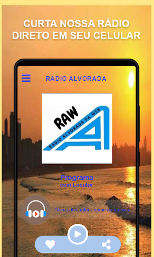 Android application Rádio Alvorada screenshort
