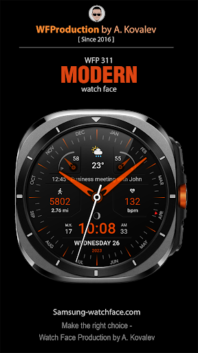 WFP 311 Modern watch face screenshot 24