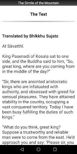Simile of the Mountain Sutta Screen 2