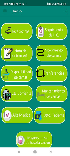 Android application SIGEHO MOVIL screenshort