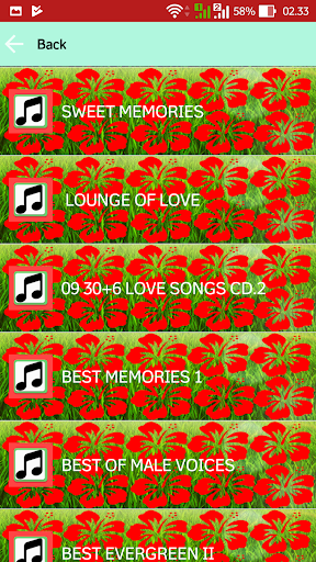 Golden Memoris Love Songs Screen 2