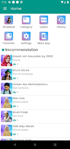 Android application Sholawat Gus Ali Gondrong screenshort